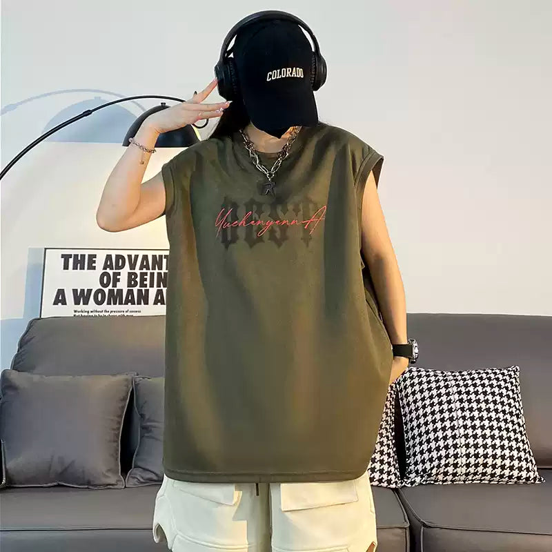 American style camisole men's summer youth cool and trendy brand sports men's sleeveless t-shirt 2026 new item