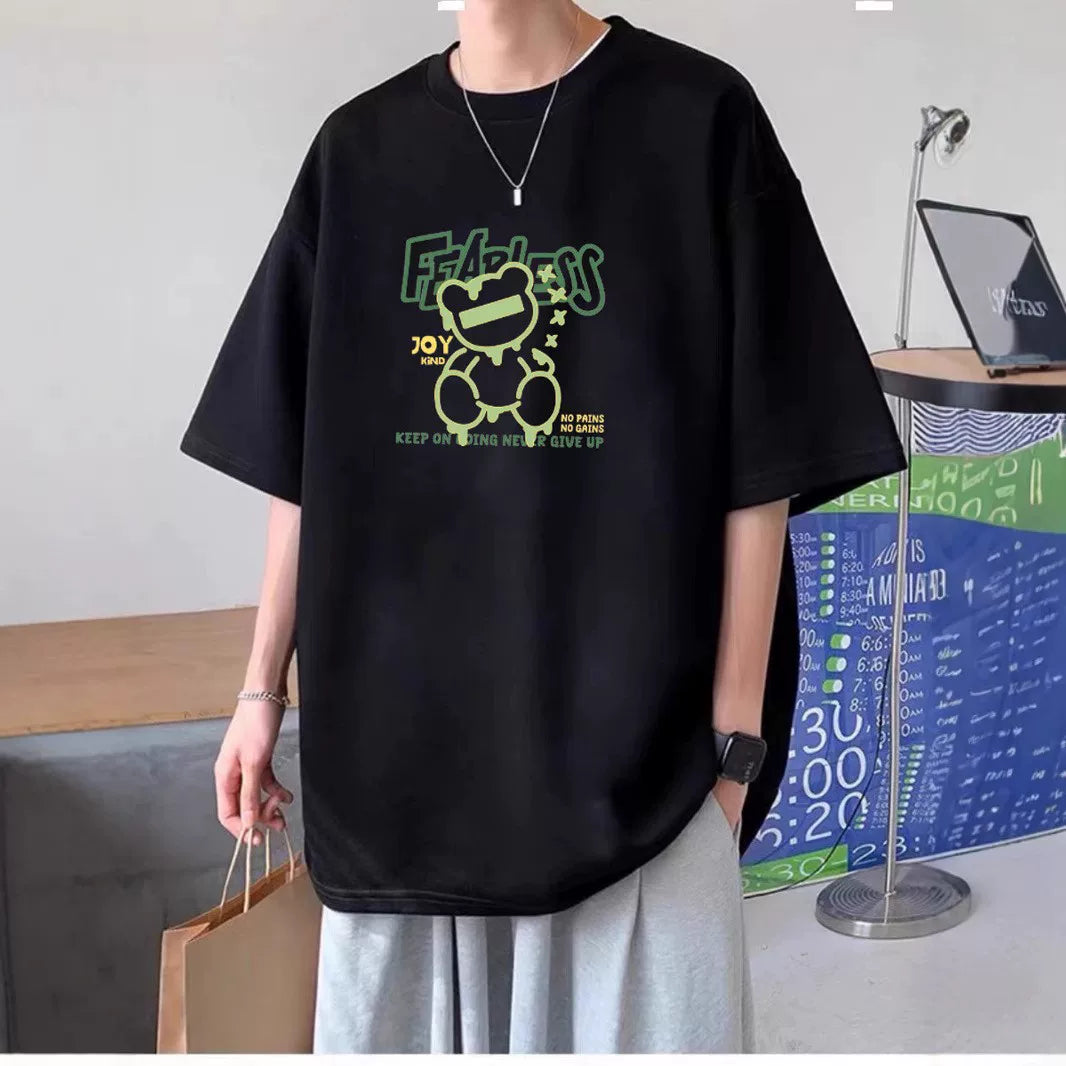 Heavyweight pure cotton short-sleeved T-shirt for men