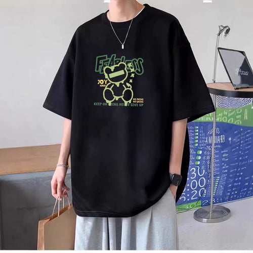 Heavyweight pure cotton short-sleeved T-shirt for men