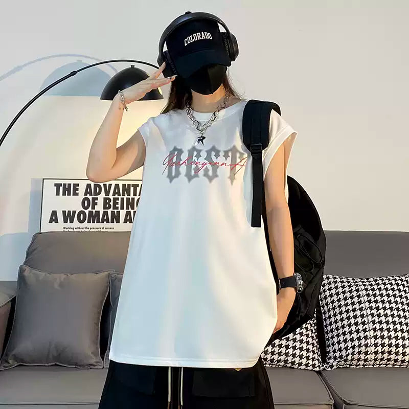 American style camisole men's summer youth cool and trendy brand sports men's sleeveless t-shirt 2026 new item