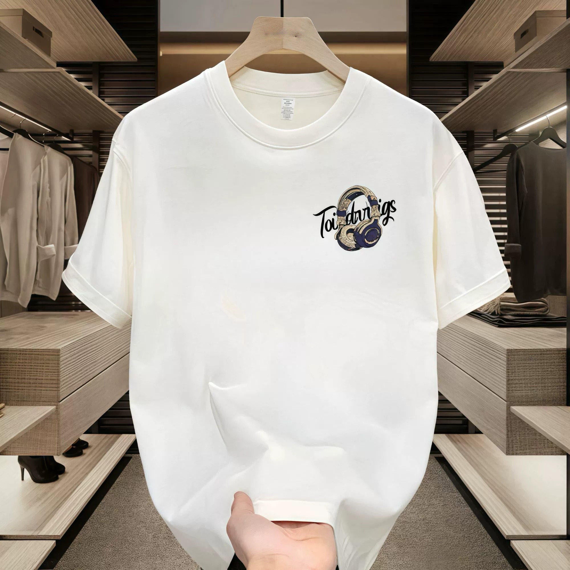 100% cotton short-sleeved T-shirt for men and women