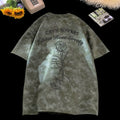 Trendy suede short sleeved T-shirt for men in summer 2026, new heavyweight five quarter sleeve loose fit youth handsome T-shirt