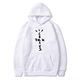 Letter-printed hooded sweatshirt