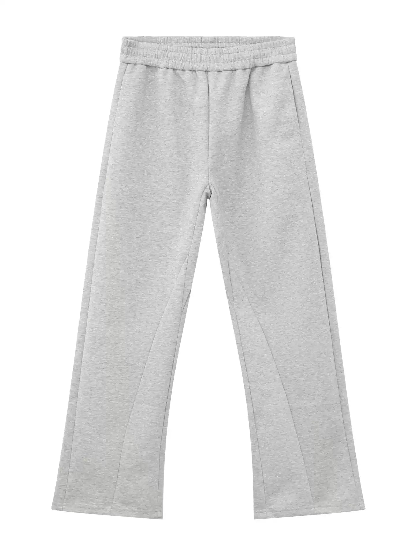 High street repair micro-flare pants for men and women