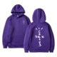 Letter-printed hooded sweatshirt