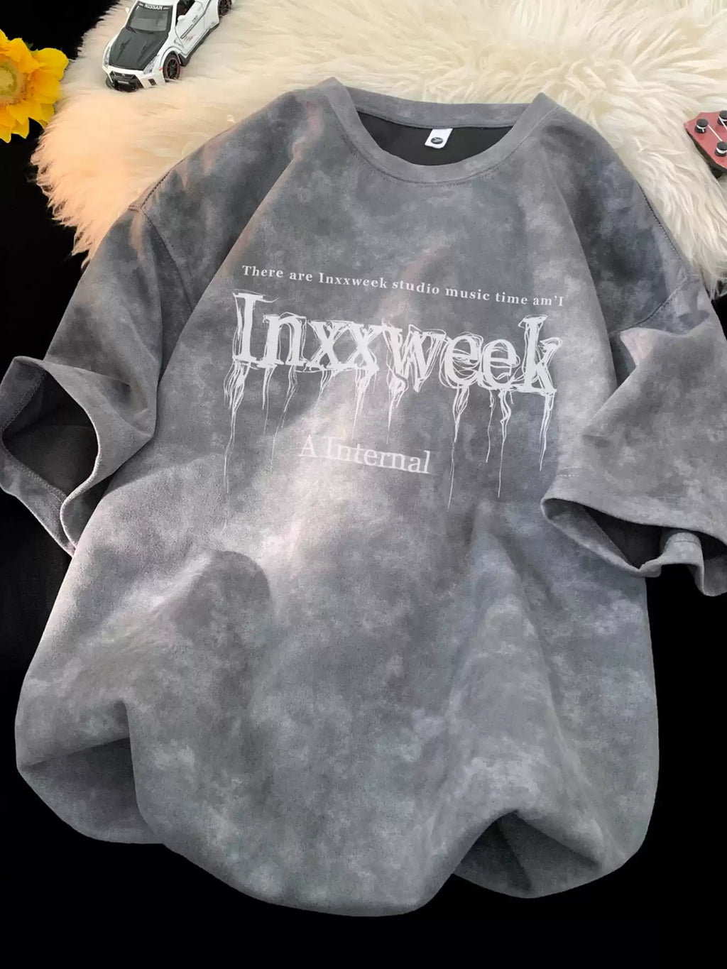 American tie dye short sleeved T-shirt for men's summer 2026 new trendy brand explosive street casual loose fit youth plus half sleeve