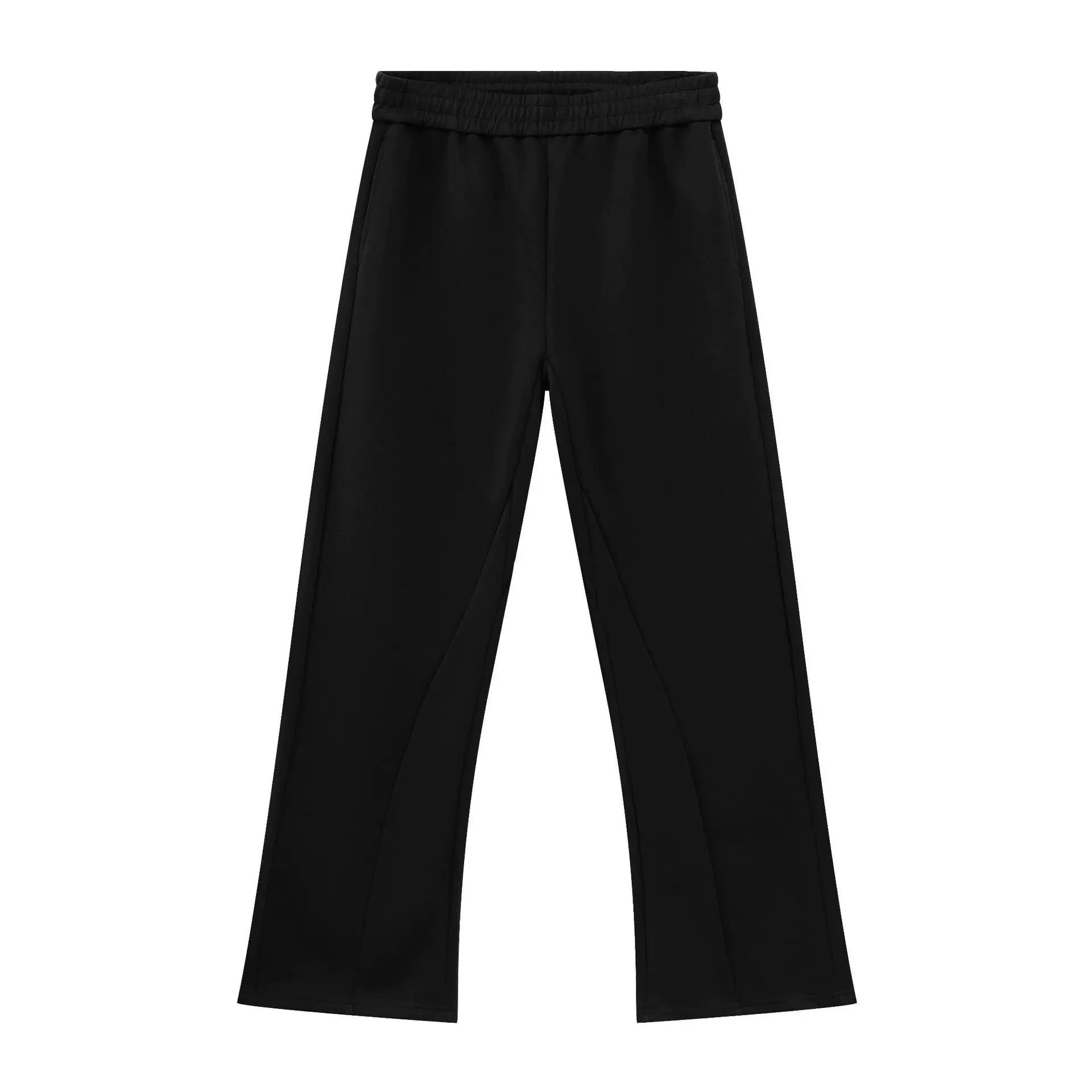 High street repair micro-flare pants for men and women