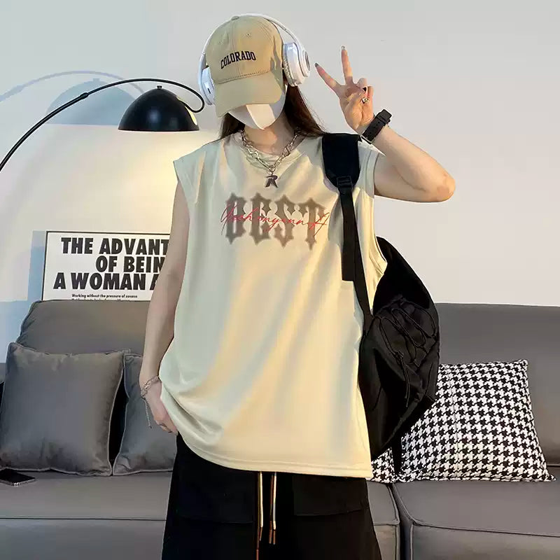 American style camisole men's summer youth cool and trendy brand sports men's sleeveless t-shirt 2026 new item