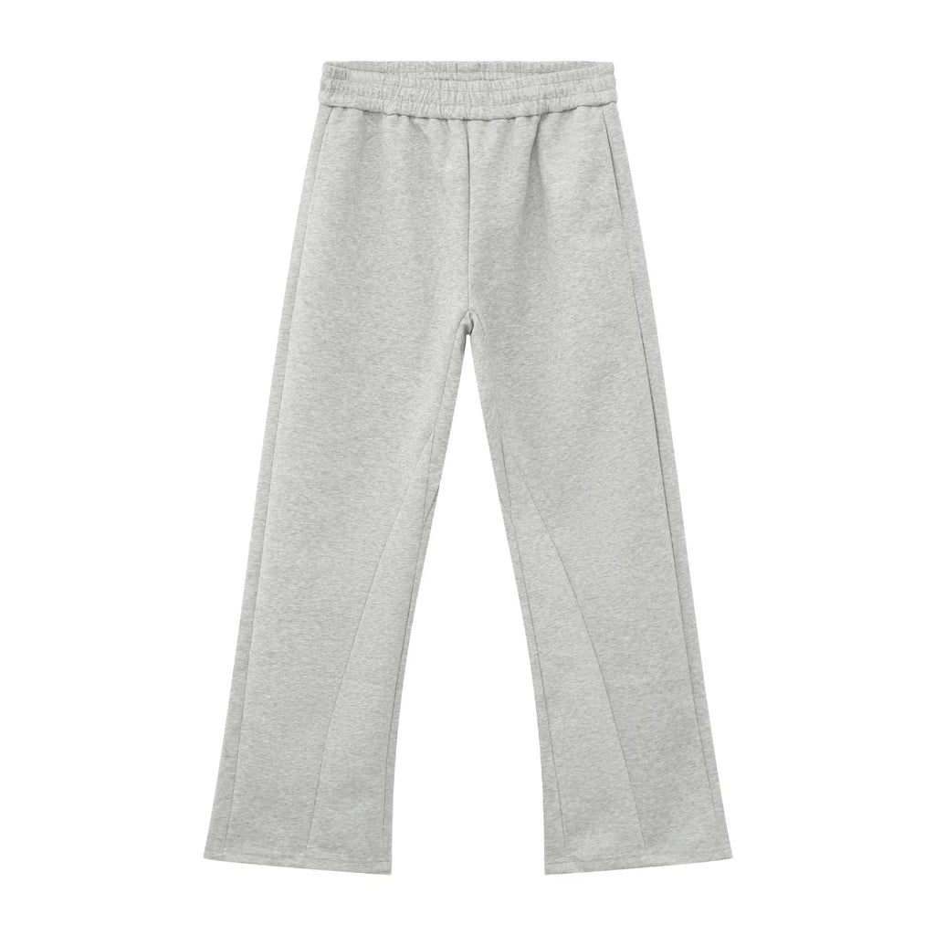 High street repair micro-flare pants for men and women