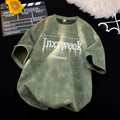 American tie dye short sleeved T-shirt for men's summer 2026 new trendy brand explosive street casual loose fit youth plus half sleeve