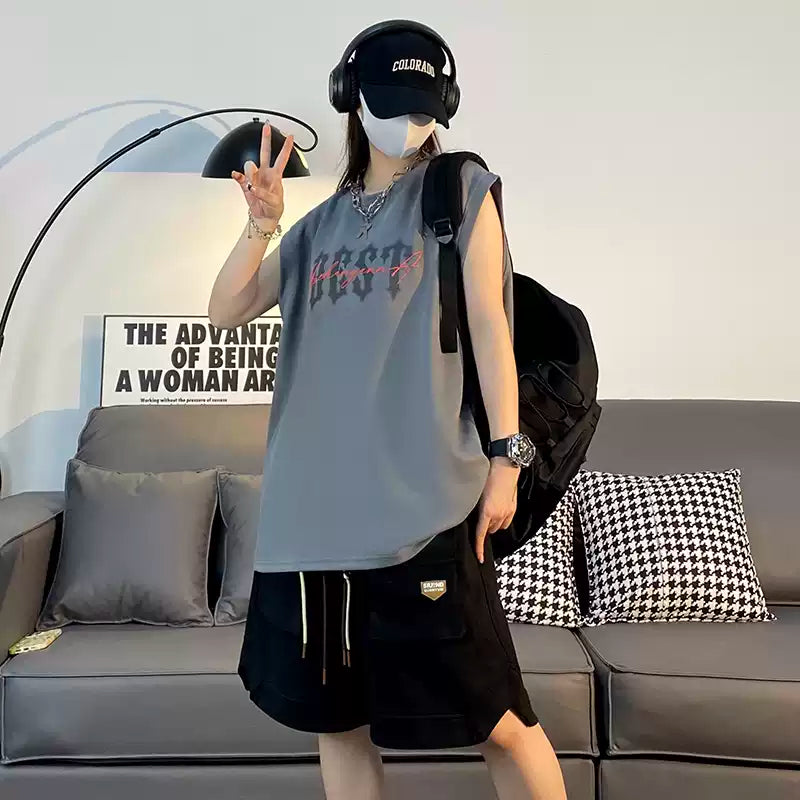 American style camisole men's summer youth cool and trendy brand sports men's sleeveless t-shirt 2026 new item