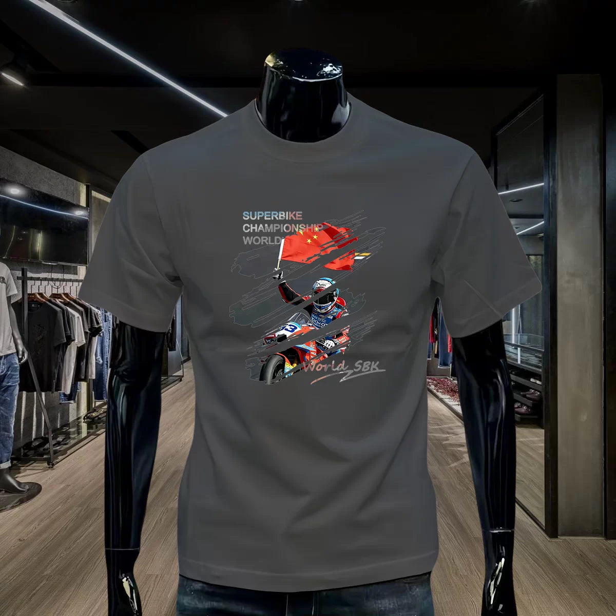 Men's spring and summer pure cotton breathable short-sleeved T-shirt