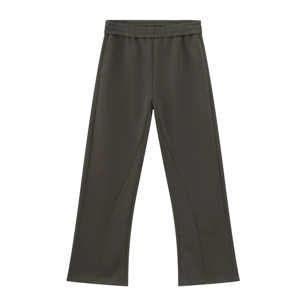 High street repair micro-flare pants for men and women