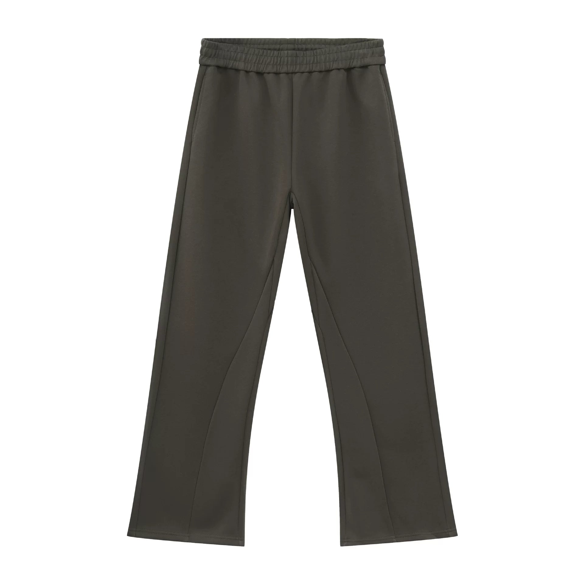 High street repair micro-flare pants for men and women