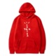 Letter-printed hooded sweatshirt