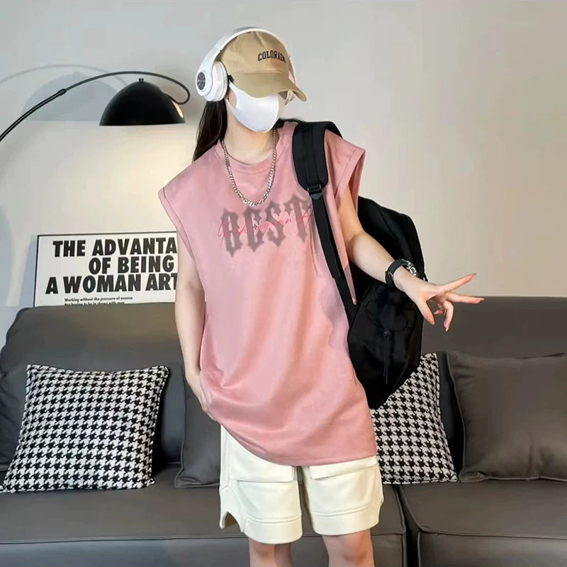 American style camisole men's summer youth cool and trendy brand sports men's sleeveless t-shirt 2026 new item