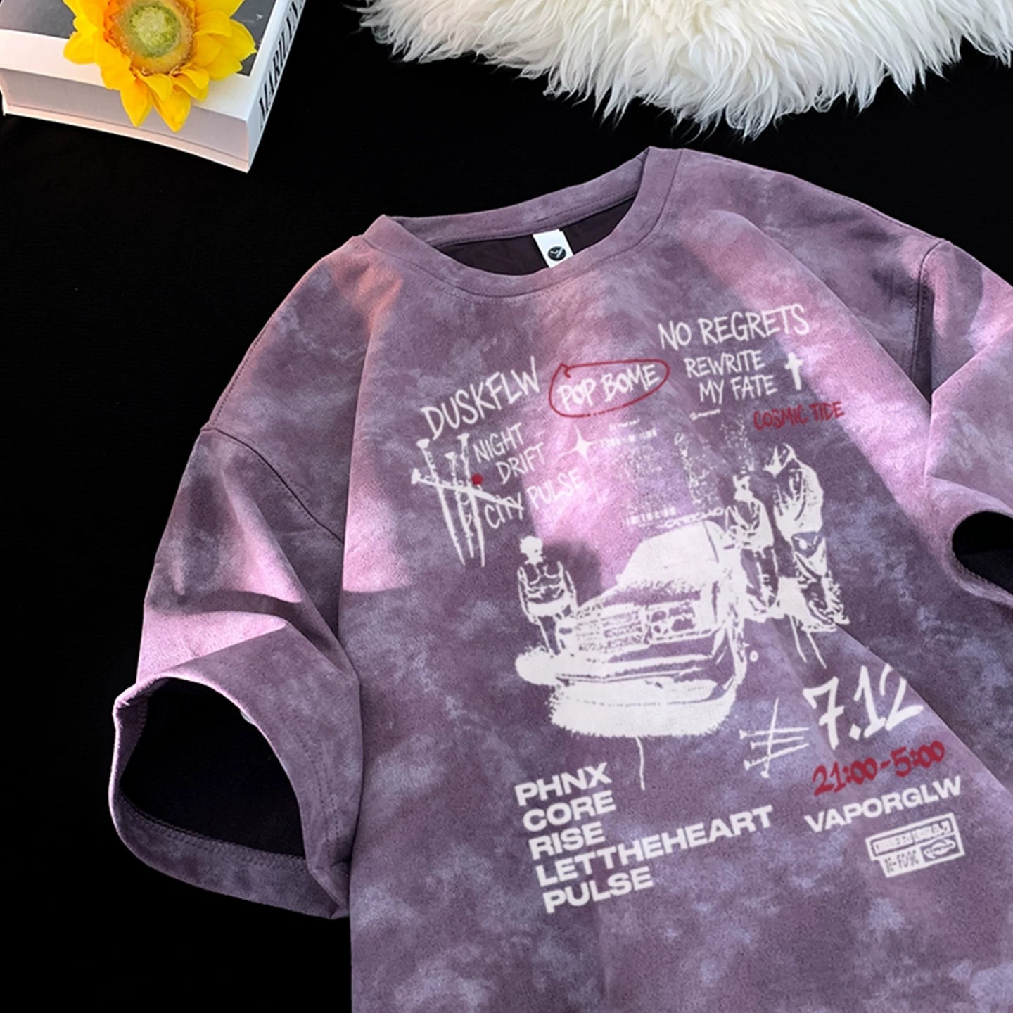 2026 New American Tie dye Short sleeved T-shirt for Men's Summer, Loose and Versatile, Trendy Teenage Half Sleeve Shirt