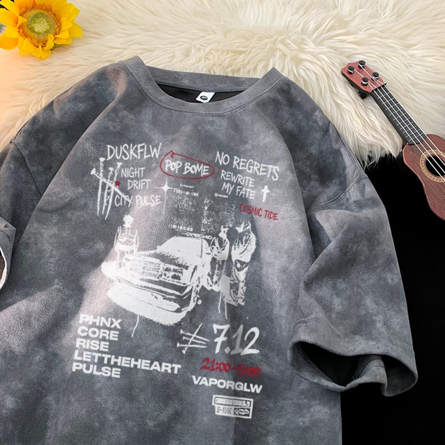 2026 New American Tie dye Short sleeved T-shirt for Men's Summer, Loose and Versatile, Trendy Teenage Half Sleeve Shirt