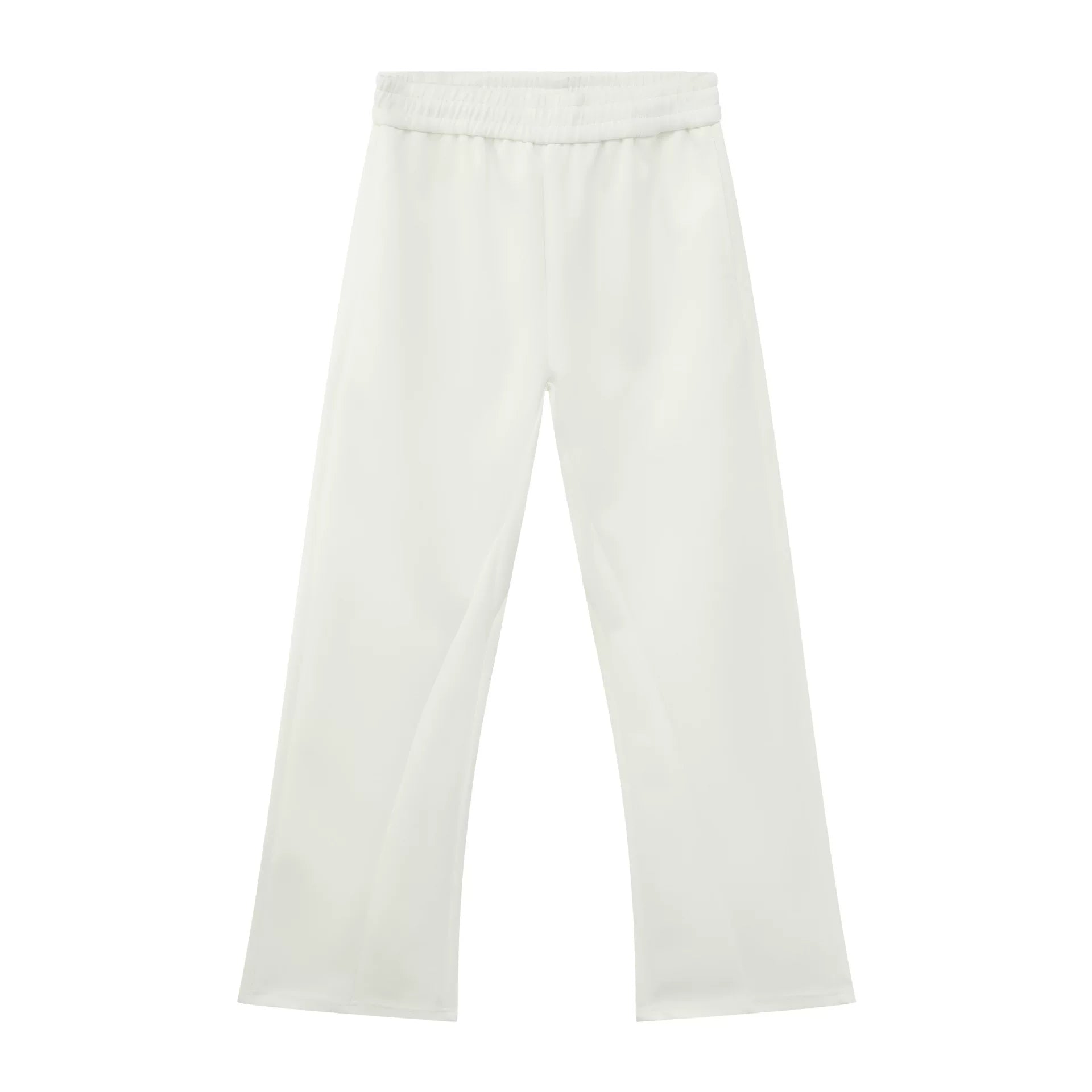 High street repair micro-flare pants for men and women