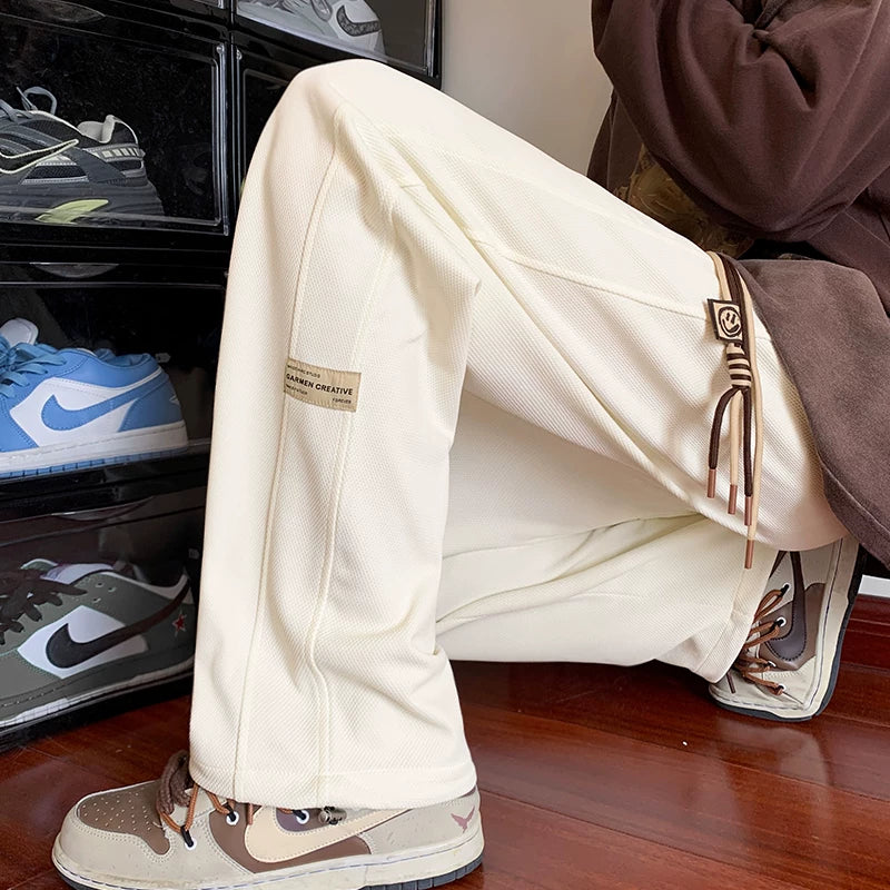 Youth pants men's spring and autumn sports sweatpants 2026 new loose straight leg trendy brand cool casual pants