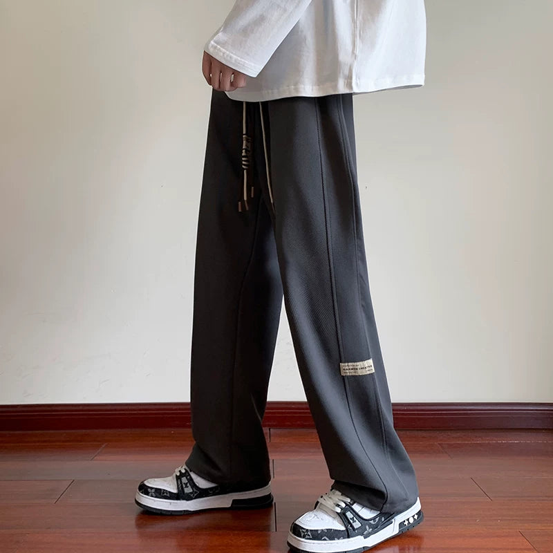 Youth pants men's spring and autumn sports sweatpants 2026 new loose straight leg trendy brand cool casual pants
